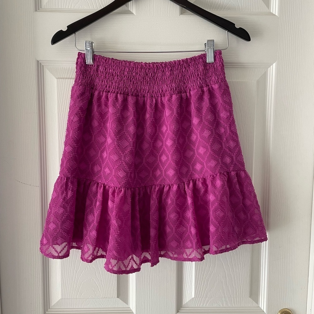 Woman’s short skirt